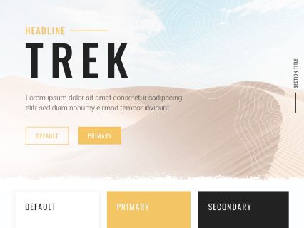 Trek Joomla Template White Lightyellow Style