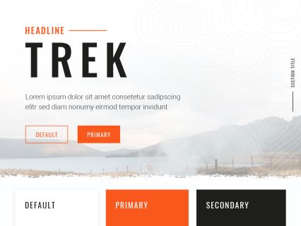 Trek Joomla Template White Orange Style