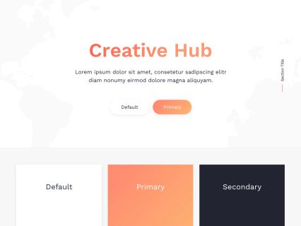 Creative Hub Joomla Template White Orange Style