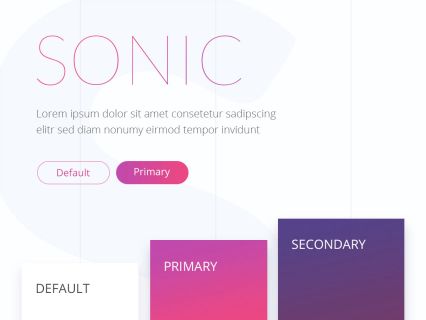 Sonic Joomla Template White Pink Style