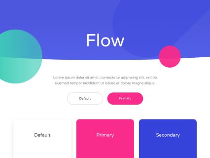 Flow Joomla Template White Pink Style