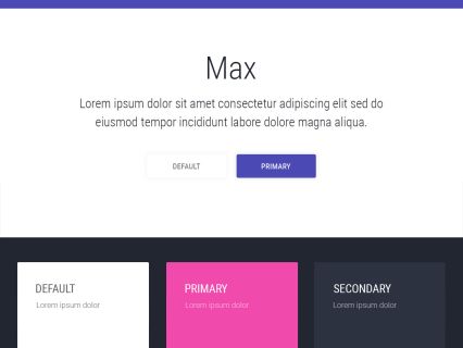 Max Joomla Template White Purple Style