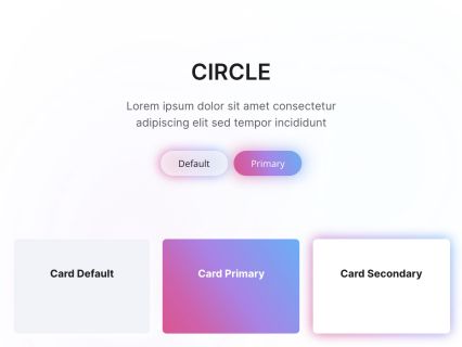 Circle WordPress Theme White Purple Style