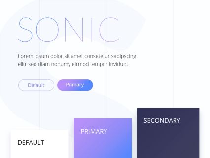 Sonic WordPress Theme White Purple Style