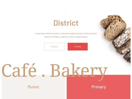 District WordPress Theme White Red Style