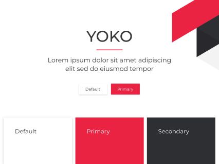 Yoko WordPress Theme White Red Style