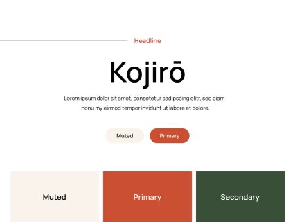 Kojiro Joomla Template White Red Style