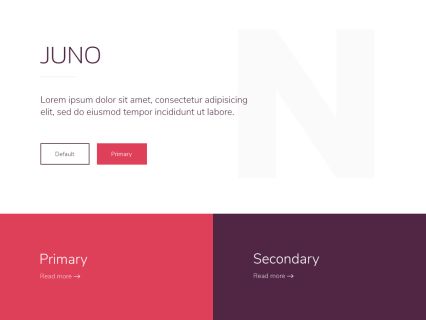 Juno Joomla Template White Red Style