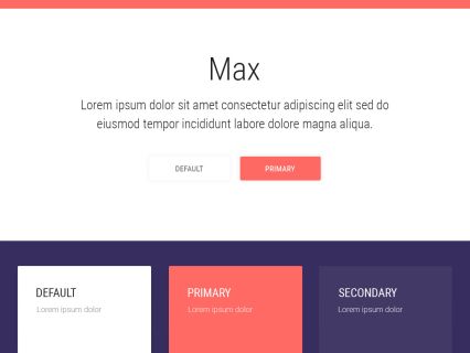 Max Joomla Template White Salmon Style