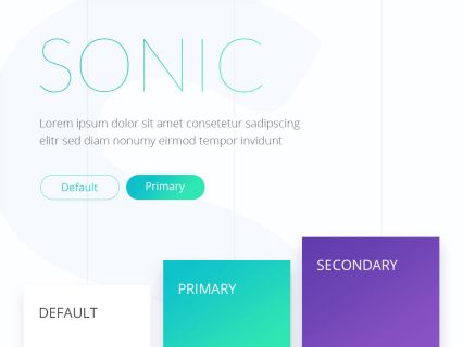 Sonic Joomla Template White Turquoise Style