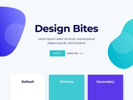 Design Bites Joomla Template White Turquoise Style