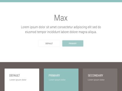 Max Joomla Template White Turquoise Style