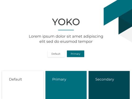 Yoko Joomla Template White Turquoise Style