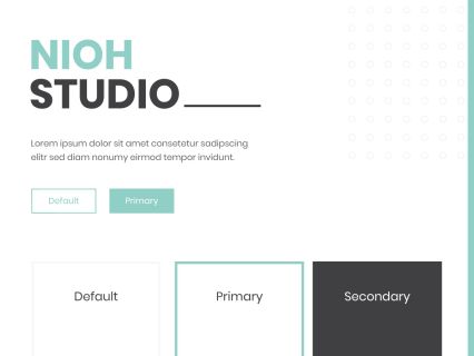 Nioh Studio WordPress Theme White Turquoise Style