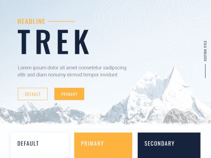 Trek Joomla Template White Yellow Style