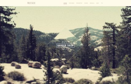 Moustache WordPress Theme Woods Style