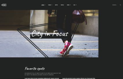 Edge Joomla Template Yellow Style