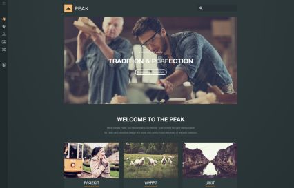 Peak Joomla Template Yellow Style