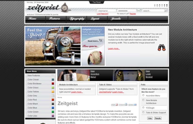 Zeitgeist Joomla Template