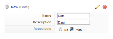 Parameter settings