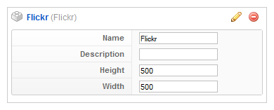 Parameter settings