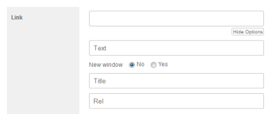 Parameter settings