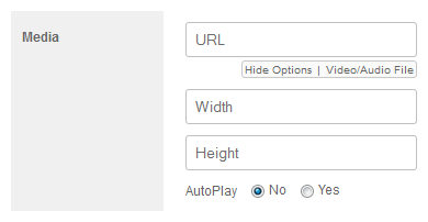 Parameter settings