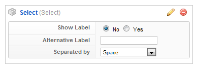 Parameter settings