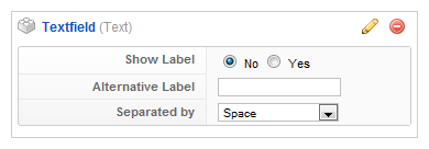 Parameter settings