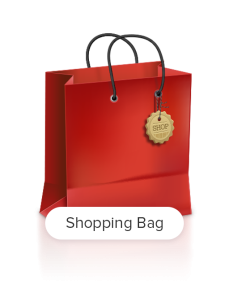 Shopping Bag Red Icon