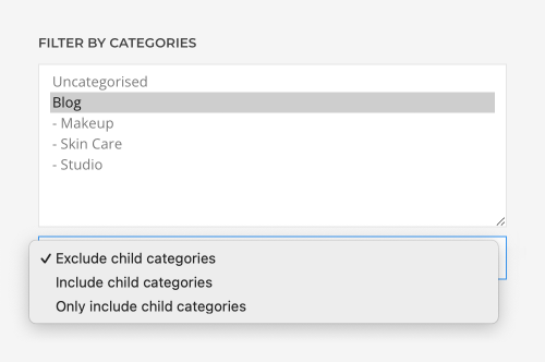 Filter posts by child terms